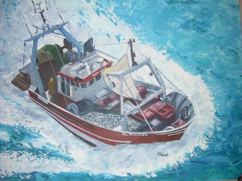 chalutier en mer